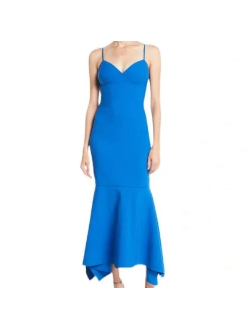 *Likely Christiana Blue Crepe Mermaid Gown – US 2 / AU 6